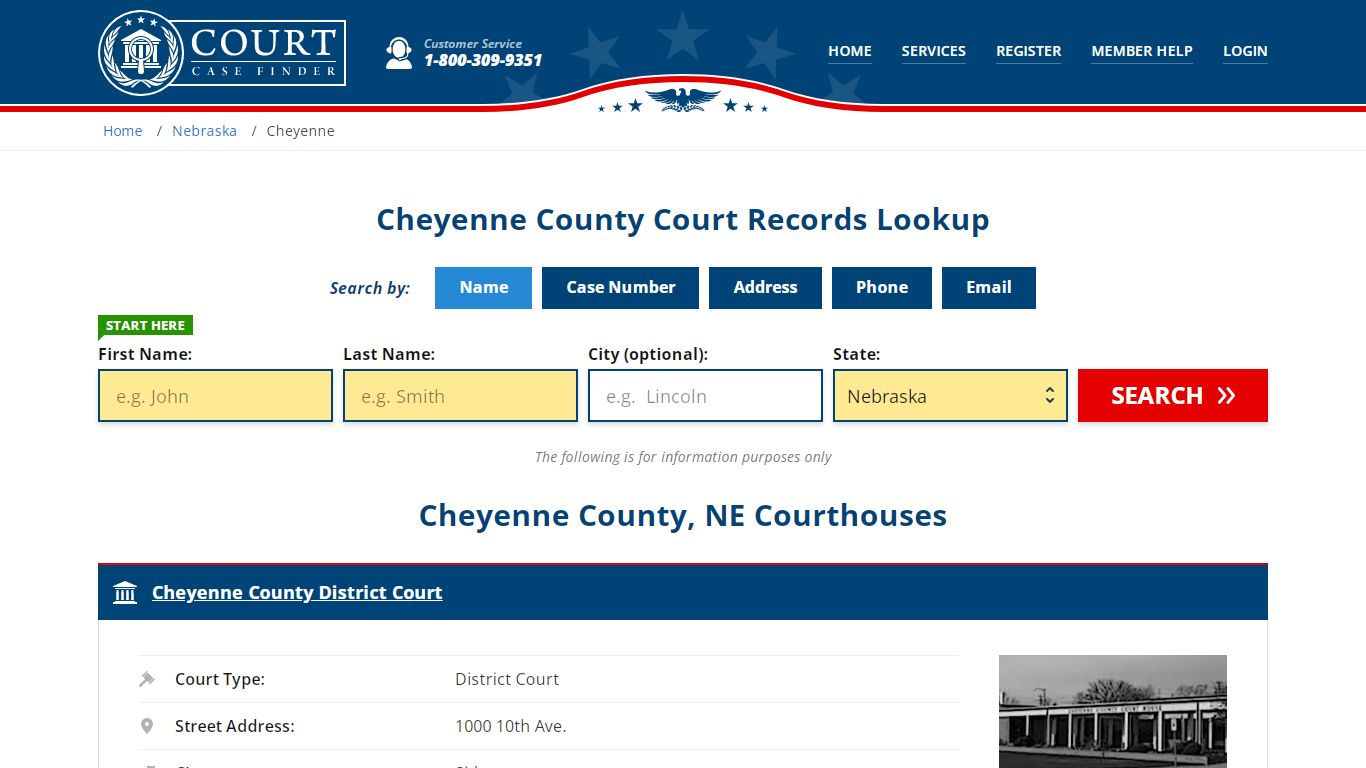 Cheyenne County Court Records | NE Case Lookup